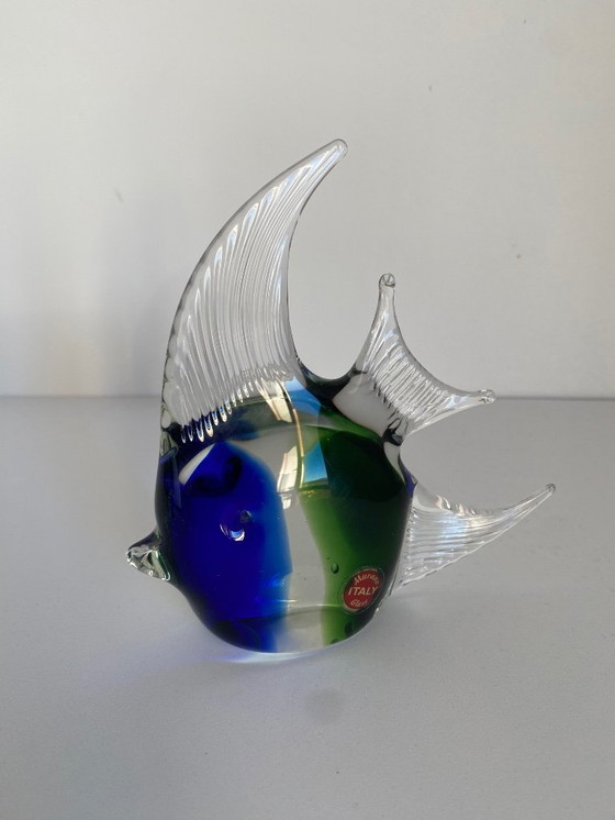 Image 1 of Murano kunst, glazen beeldjes – Olifant & Vis – Handgemaakt – Italië
