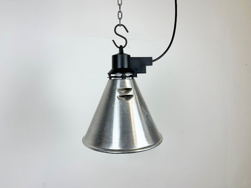 Small Industrial French Aluminium Pendant Lamp, 1960s