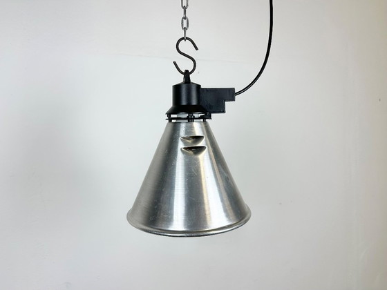 Image 1 of Small Industrial French Aluminium Pendant Lamp, 1960s