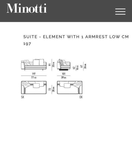 Image 1 of Minotti Roger configuration show modèle 2025 LP 40,000,-