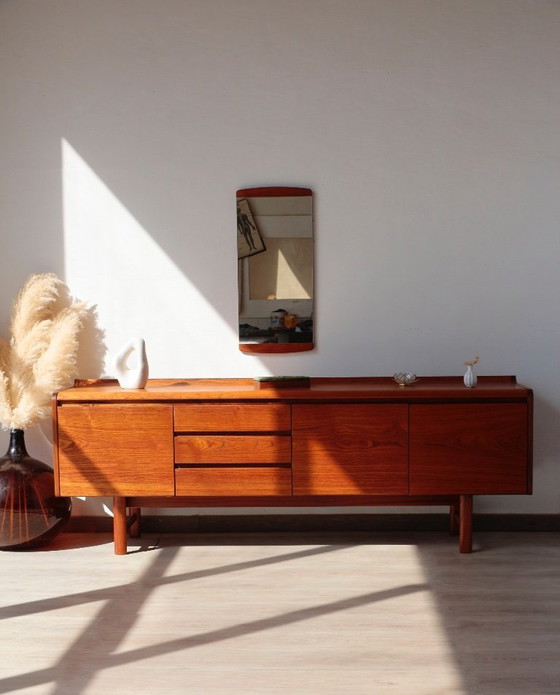 Image 1 of White Newton Teak Sideboard: Large “Petersfield” Sideboard