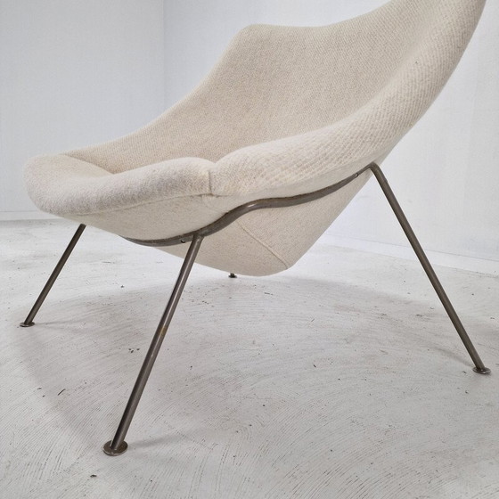 Image 1 of Vintage Oyster fauteuil met voetenbankje van Pierre Paulin voor Artifort, jaren 1960