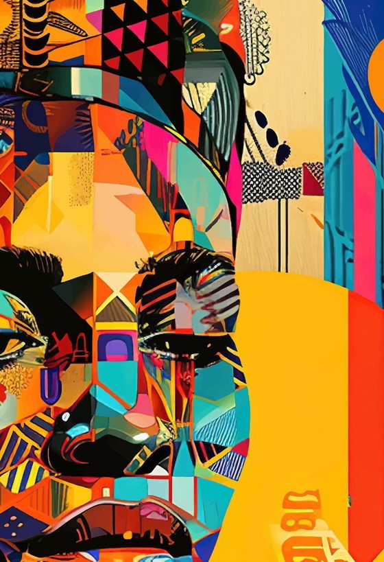 Ana Maria - Donna afro - Litografia d'artista – Litografie e stampe, Canvas (photo 6 of 16)