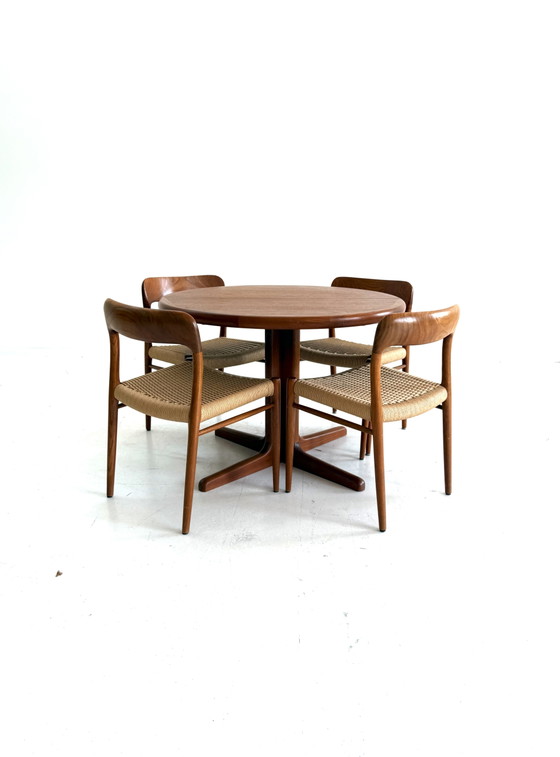 Table à manger extensible vintage, Joh. Kristoffersen & Son '60 – Joh. Kristiffersen & Søn (photo 6 of 15)