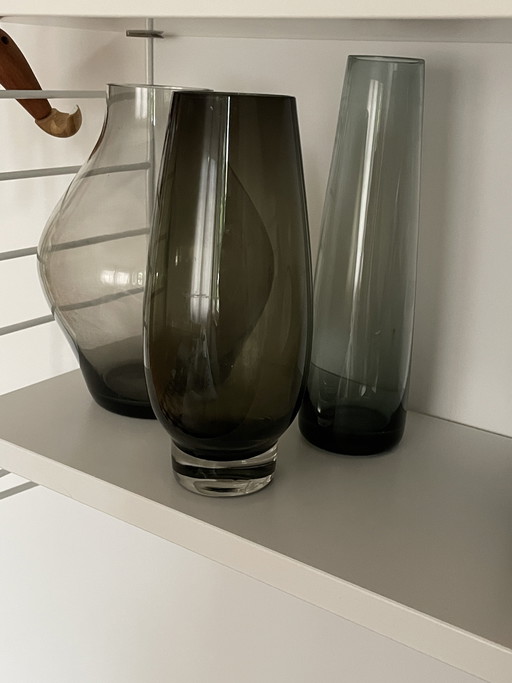 Set of 3 WMF tourmaline vases – Design Wilhelm Wagenfeld – Mid Century 50s
