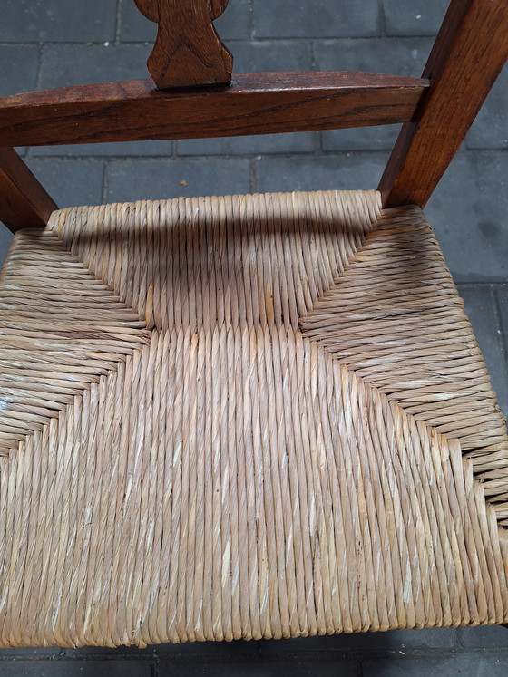 Image 1 of Ulmenholzstuhl aus dem 19. Jahrhundert