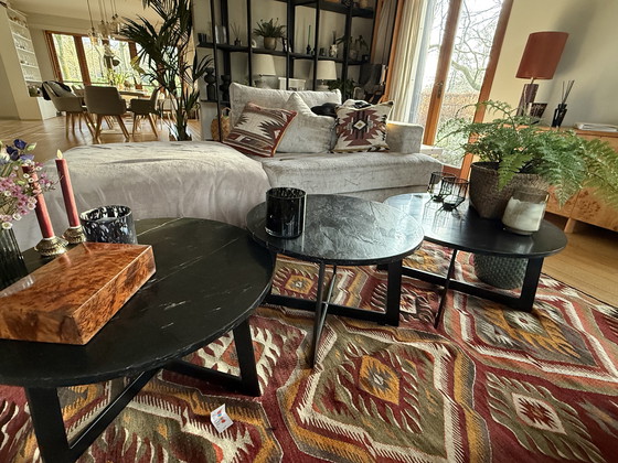 Image 1 of Round marble coffee table