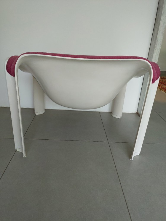 Set of 2 Artifort F300 Bucket Seats – Pierre Paulin – Original Fuchsia Upholstery – Side chairs, Polyester (photo 5 of 18)