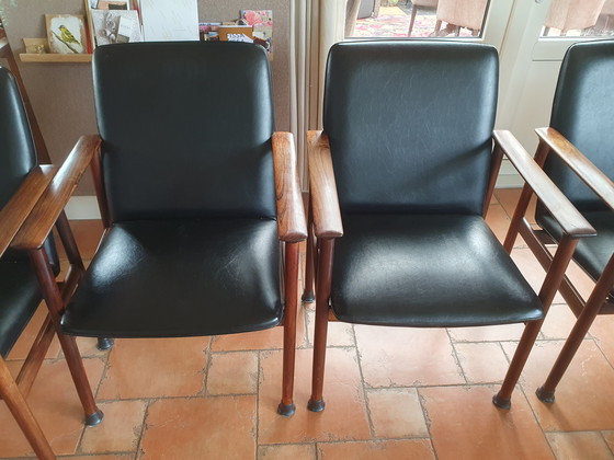 Image 1 of 6 sillas de mediados de siglo Fristho/ Cor Bontenbal