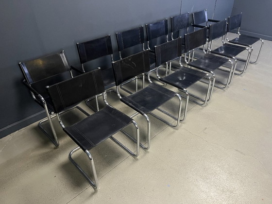 Image 1 of Mart Stam per Fasem, sedie a sbalzo, modello 'S33' - set da 12