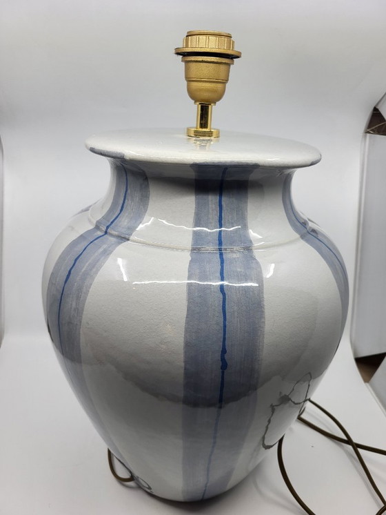Image 1 of Hubert Olivier ceramic lamp, France, 1980
