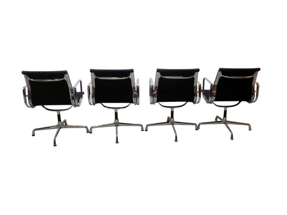 4x Vitra EA 108 chairs, black hopsak – Swivel chairs, Metal (photo 3 of 12)