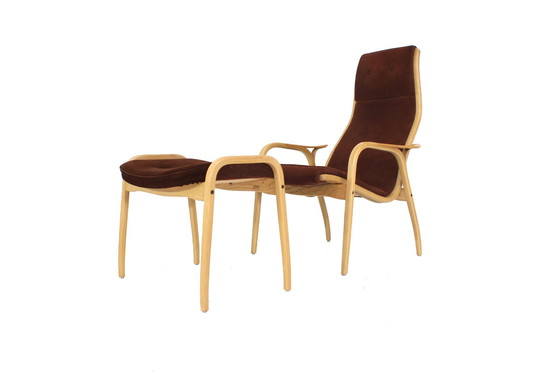 Image 1 of as new, Museum Condition! Vintage Lamino Chair from 1966, Yngve Ekström for Swedese, Nubuck Leather