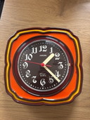 Europa Elomatic Quartz Ceramic Wall Clock 1970s