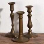 Antique candleholders (c.1920). Set of three #10 – Candle holders (photo 6 of 18)