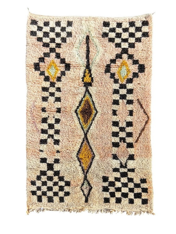 Image 1 of Tapis Boujad marocain rose 170x270 cm en laine – Tapis pour intérieurs modernes