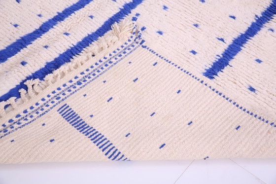 Image 1 of Handmade Beni Ourain Wool Rug: Minimalist Boho Decor 3X2m
