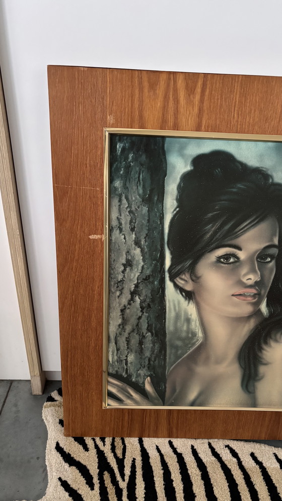 Image 1 of Quadro d'epoca, cornice, stampa, donna gitana, Joseph Henry Lynch