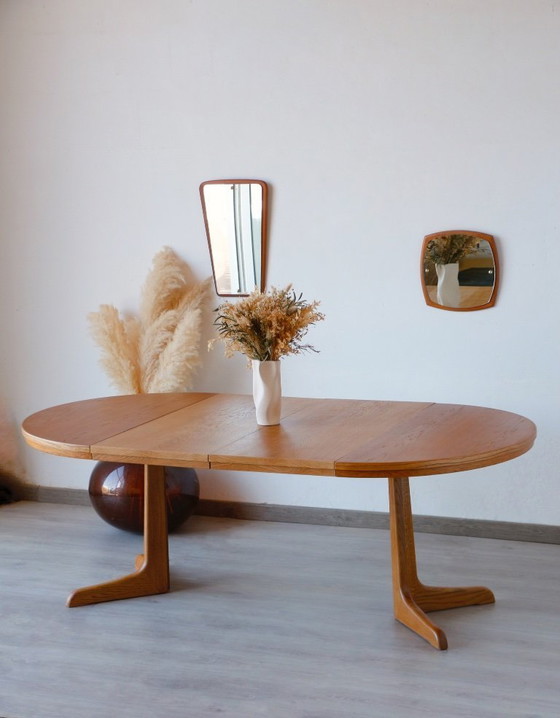 Image 1 of Extendable Vintage Oak Dining Table | Scandinavian Design