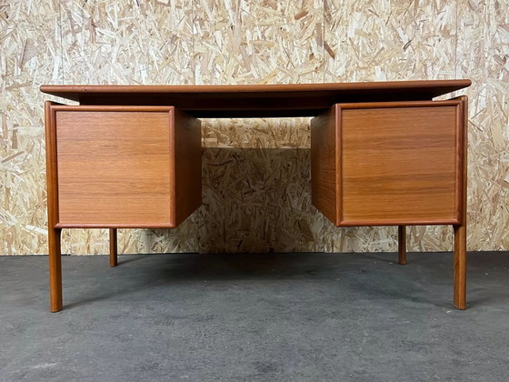 Image 1 of 60s 70s Teak Writing Desk by GV Gaasvig for GV Møbler 60s
