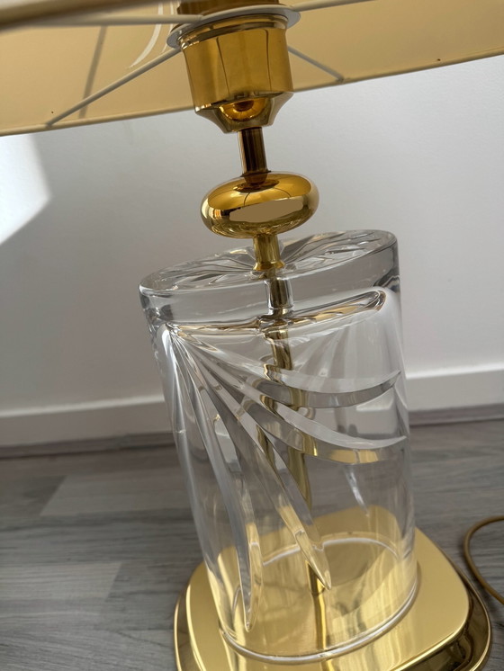 Image 1 of Lampada in vetro in stile Regency con elementi dorati