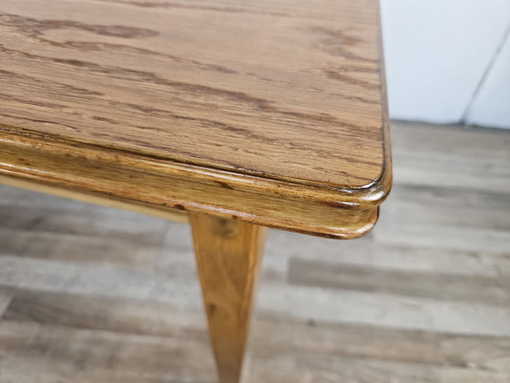 Image 1 of Rectangular Coffee Table in Beech and Oak from the 70s