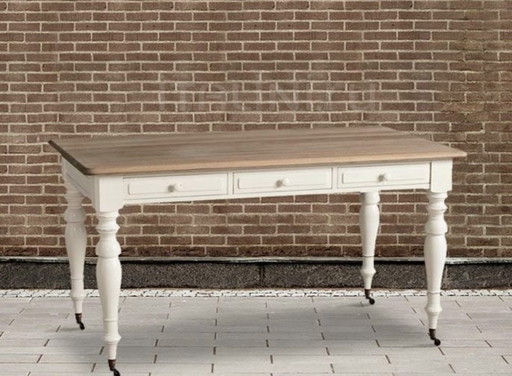 Bureau Dialma Brown DB001709 – Geborsteld eiken, 3 laden