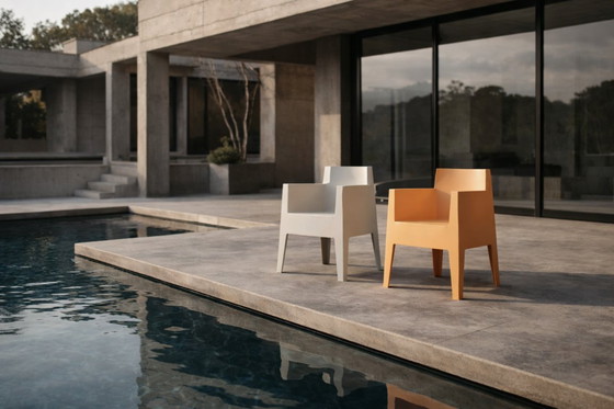 Image 1 of Vintage Mid-Century Italian Modern Atlantide Collection Toy Plastic Chairs by Philippe Starck for Driade, 1990, Set of 4