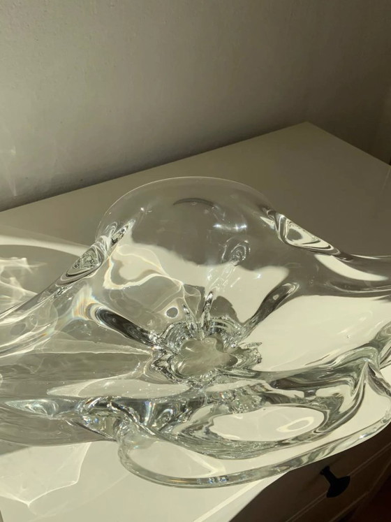Image 1 of XXL-Skulpturschale aus Muranoglas – „Muschelelement“ – 2,3 kg – 1970er Jahre