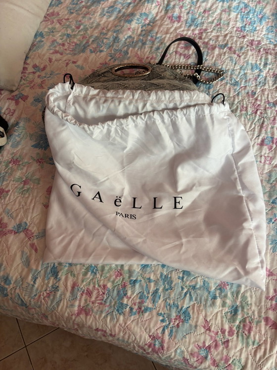 Borsa Gaëlle Paris in Denim Effetto Chevron, Borse a mano, Metallo, Skai, Nero (foto 12 di 13)