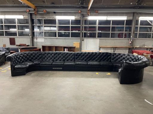 Vintage Huge Chesterfield Style Sofa, 4 Modules – modulaire banken, Leather (photo 2 of 14)