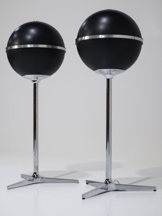 Image 1 of Enceintes Grundig Audiorama 8000 années 1970 noires