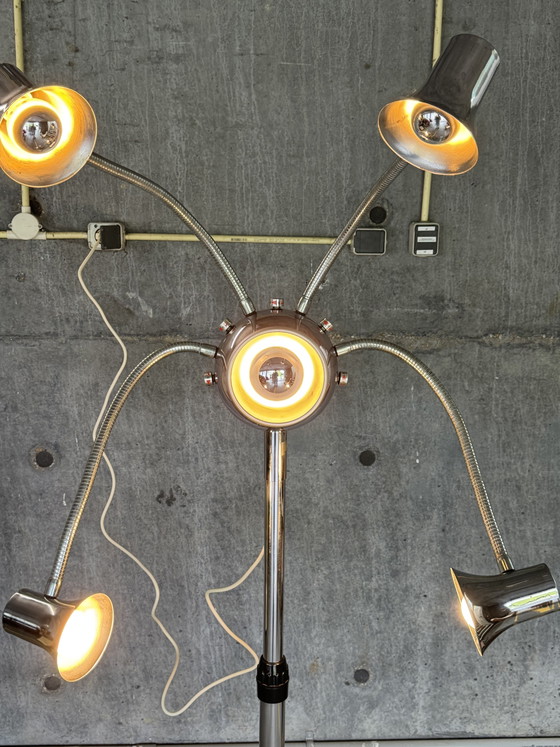 Image 1 of MCM Adjustable Octopus Floor Lamp