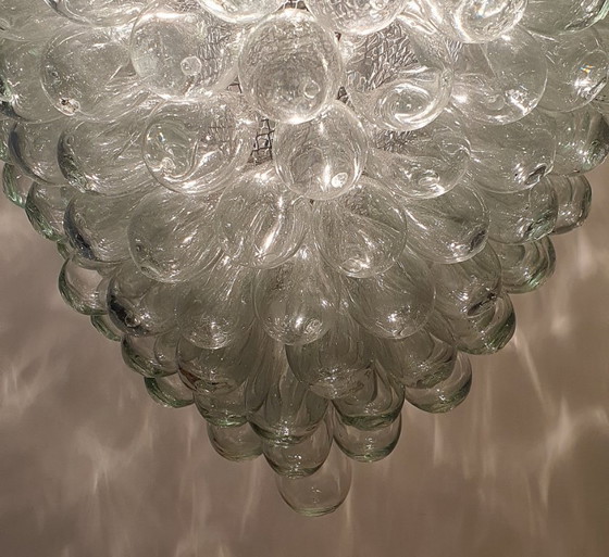 Image 1 of Suspension vintage en verre de Murano motif raisin XL