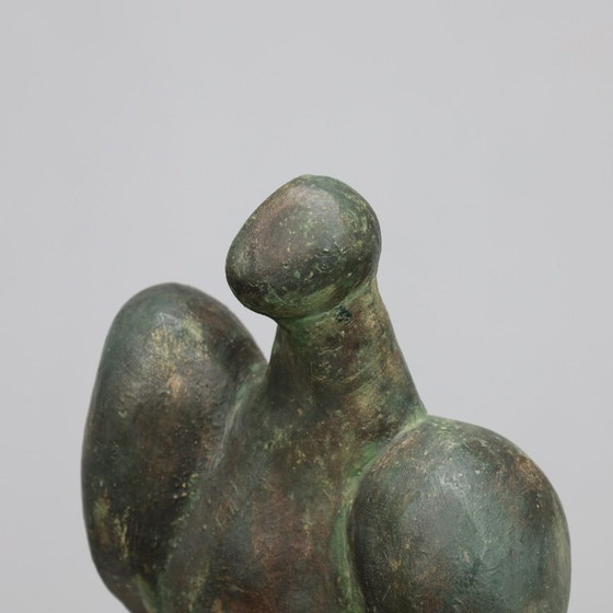 Image 1 of Scultura in bronzo espressiva, firmata JR, 1989