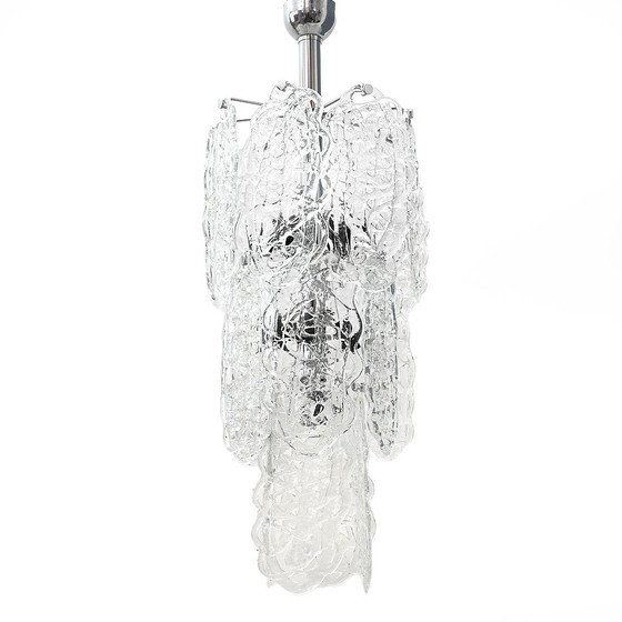 Image 1 of Kroonluchter "Ragnatela" met Murano glaselementen, 1970