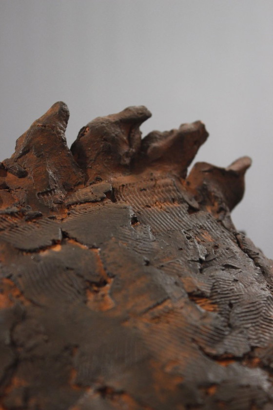 Image 1 of Philippe Conficconi (1962-2019) Large terracotta grouper animal sculpture