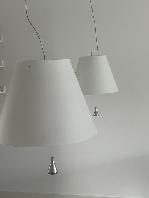 Luceplan Constanza lampe suspendue up&down blanc