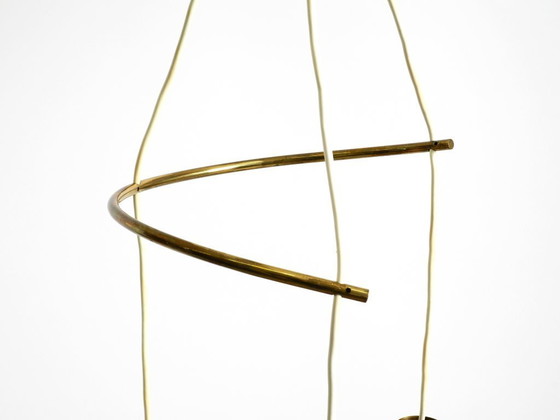 Image 1 of Beautiful Large Original Mid-Century 3-Arm Colorful Bag Ceiling Lamp