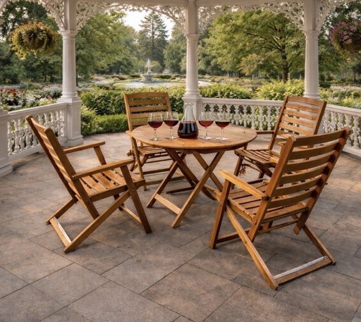 Vintage garden set designed by Ico Parisi for Fratelli Raguitti 