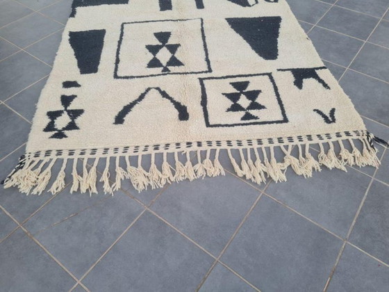 Image 1 of Tapis Beni Ouarain en laine authentique 250cmx150cm