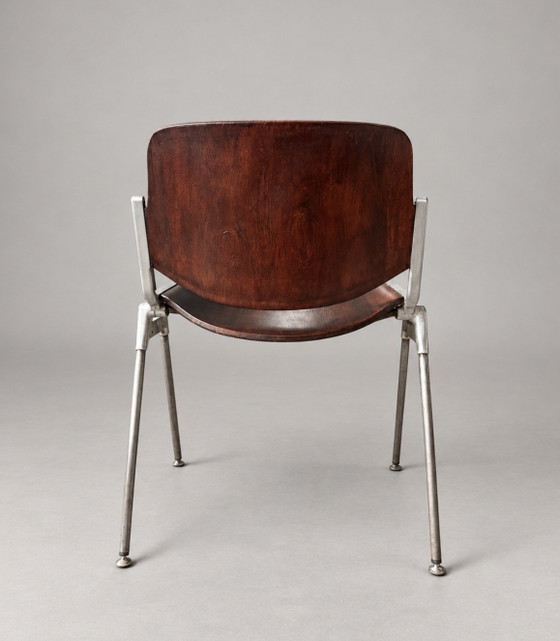 Vintage Castelli DSC 106 Chair — Giancarlo Piretti – Anonima Castelli, Eetkamerstoelen, Aluminium, Metal (photo 12 of 15)