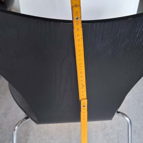 4x Fritz Hansen Serie 7/3107 Schwarz – Esszimmerstühle, Metal, Wood (photo 9 of 9)