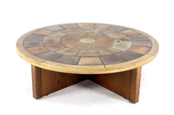 Image 1 of Tue Poulsen voor Haslev mobelfabrik salontafel vintage