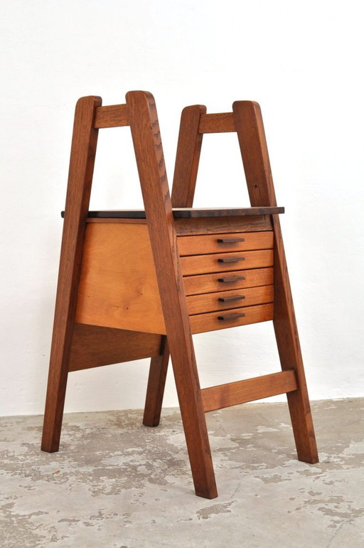 Mobiliario de taller vintage / cómoda, años 30