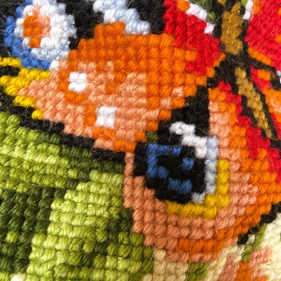 Vintage Portugese Arraiolos Geweven Kussenhoes – Kussentjes, Textile (photo 8 of 12)
