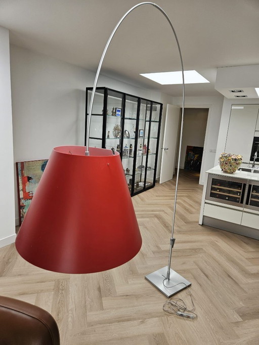Vloer(boog)lamp Merk: Luceplan Lady Constanza 230 cm hoog