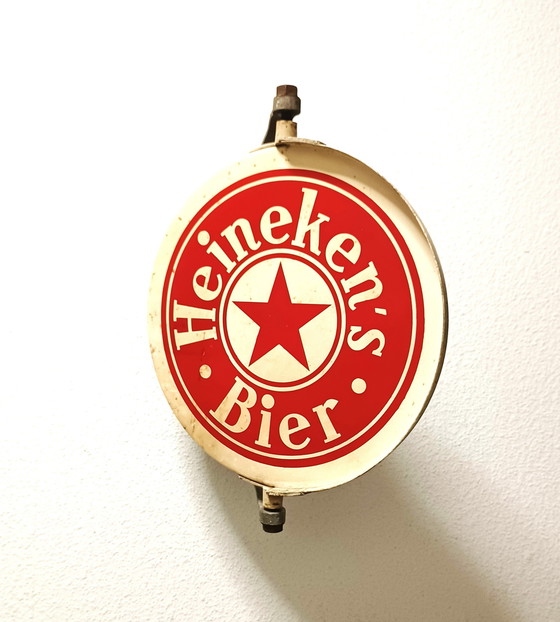 Image 1 of Enseigne en émail Heineken vers 1950