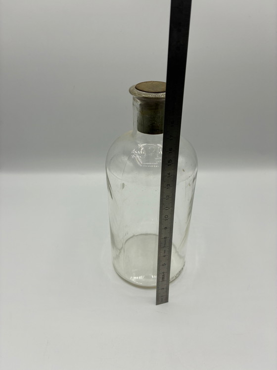 Antike Apothekerflasche aus Glas mit luftdichtem Verschluss – ca. – Gläser & Karaffe, Vintage (photo 3 of 3)