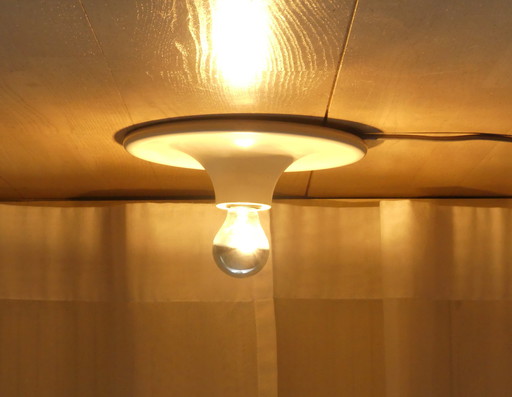 Applique Plafonnier Targetti Sankey Disque UFO années 70 UK1EAB